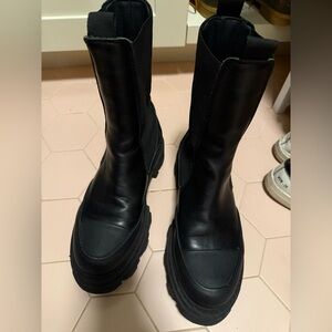 Ganni Black Ankle Boots